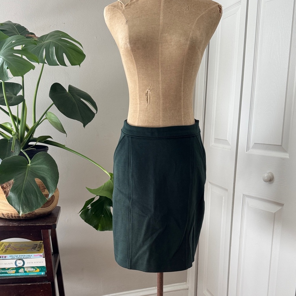 Boden Forest Green Pencil Skirt